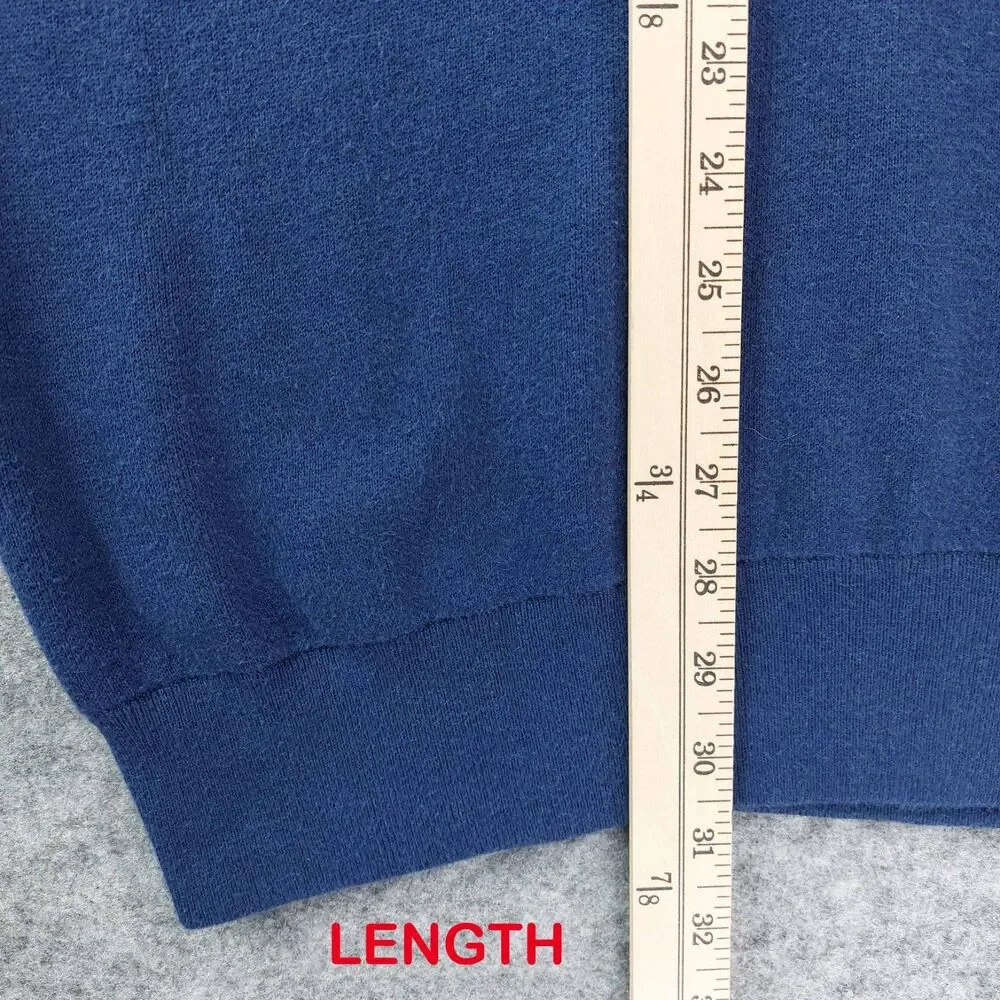Peter Millar Crown Crafted XL Blue Quarter Zip Sweater Vest Golf